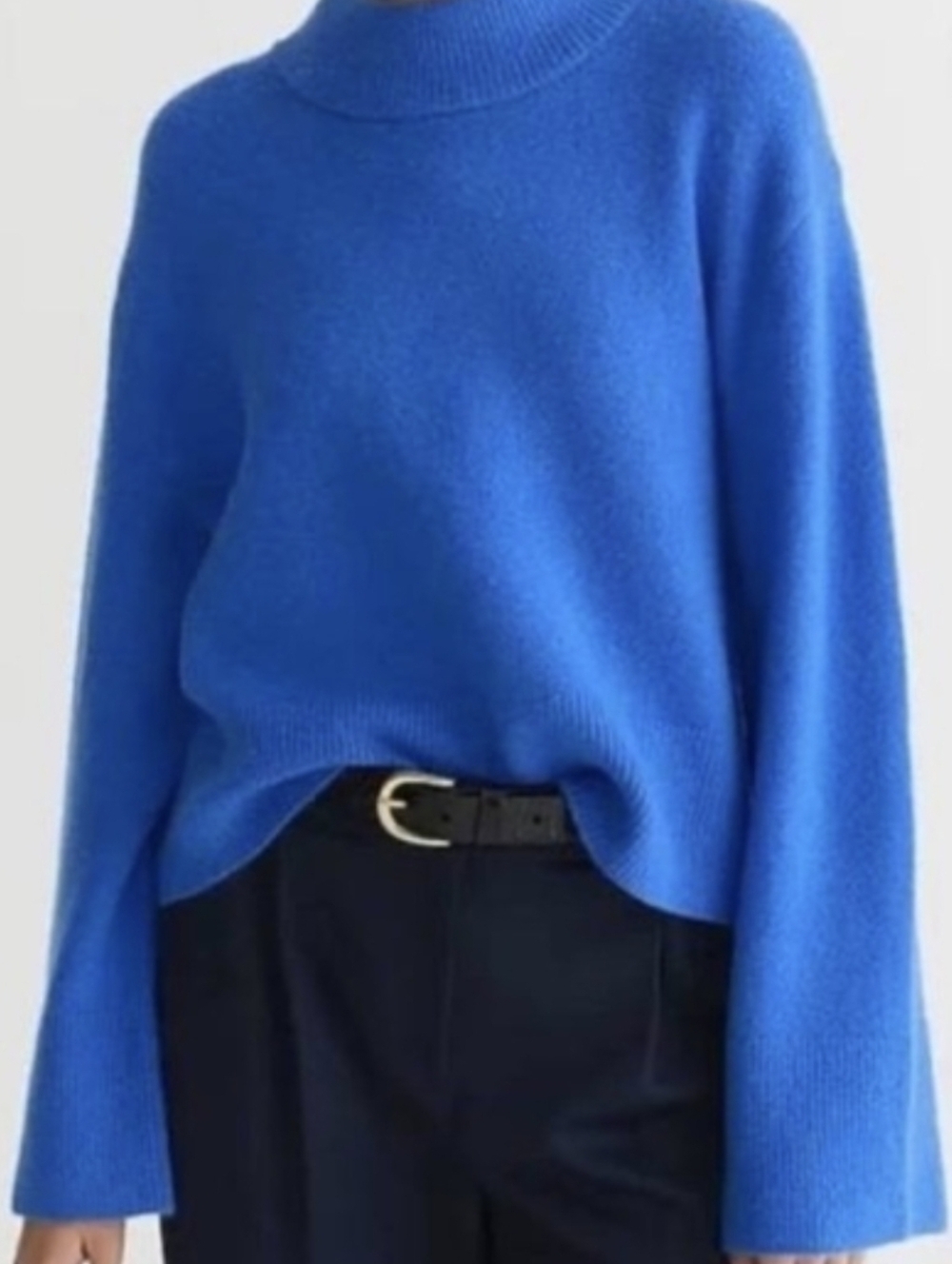 J. Crew Chunky Crewneck Sweater In Supersoft Yarn Blue XS NWOT